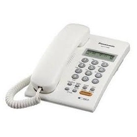 KX-T7705X Teléfono 2 Líneas LCD, 30 CH, CID, Altavoz, Blanco (Unilínea)