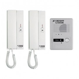 KDP-602-A/D Kit de Audio Portero con 2 Auriculares y Frente de Calle