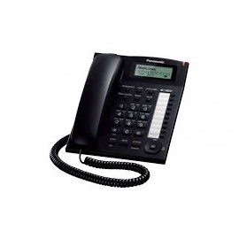 KX-T7716X-B Teléfono 3 líneas LCD, 50mem, CID Negro (Unilínea)