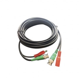 Cable Coaxial EPCOM DIY5MHD armado con conector BNC y Alimentación, longitud de 5m, Optimizado para HD