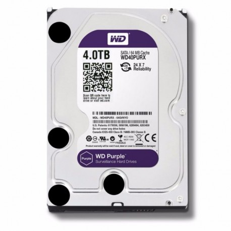 HDWD40PURZ Disco Duro PURPLE de 4TB para videovigilancia