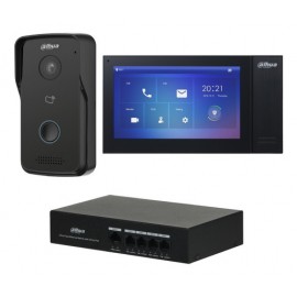 DAHUA KITKTP02 Kit de Videoportero IP Frente de Calle, Monitor y Switch POE