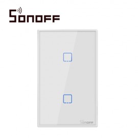 T2US2C APAGADOR DE PARED TOUCH ON/OFF SONOFF INALAMBRICO WIFI CON TEMPORIZADOR