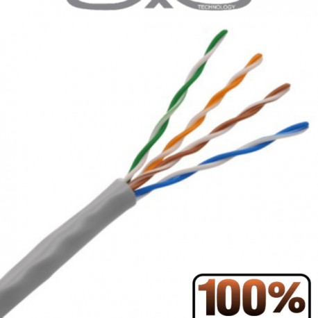 OUTPCAT5E100M Bobina de Cable UTP Cat5e 100% Cobre/ 100 Metros