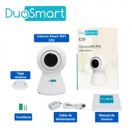 E20 CÁMARA SMART WIFI PT MÓVIL DUOSMART E20 INTERIOR CON MOVIMIENTO FULL HD 1080P.