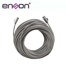 CABLE PREARMADO 18MTS CAT6 ENSON ENS-IP18 18M GRIS CON CONECTORES RJ45